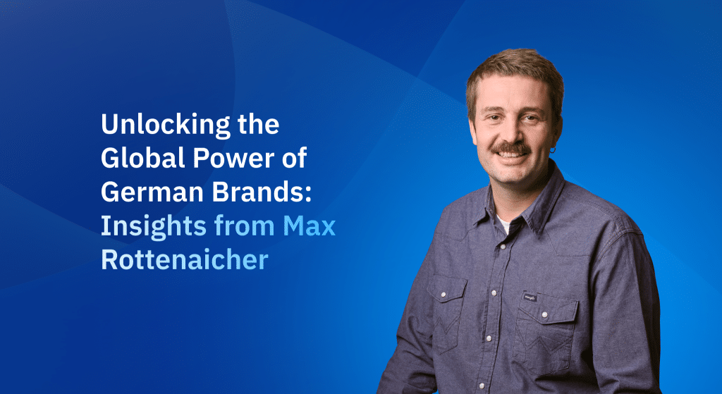 Amerge Tech Q4 Highlights (1) Max Rottenaicher, Managing Director for Germany, sharing insights on unlocking the global potential of German brands and expanding international market reach.