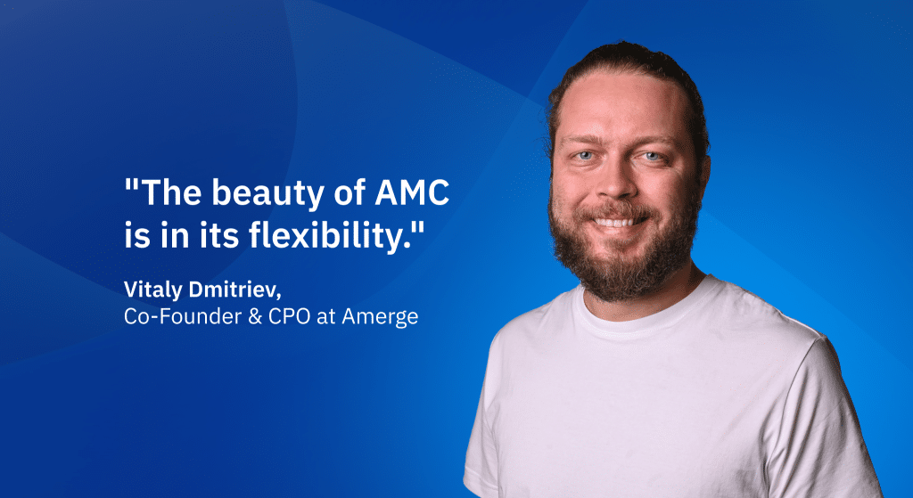 Vitaly Dmitriev, Co-Founder and CPO at Amerge, sharing insights on the flexibility of Amazon Marketing Cloud (AMC) for data-driven Amazon advertising strategies.