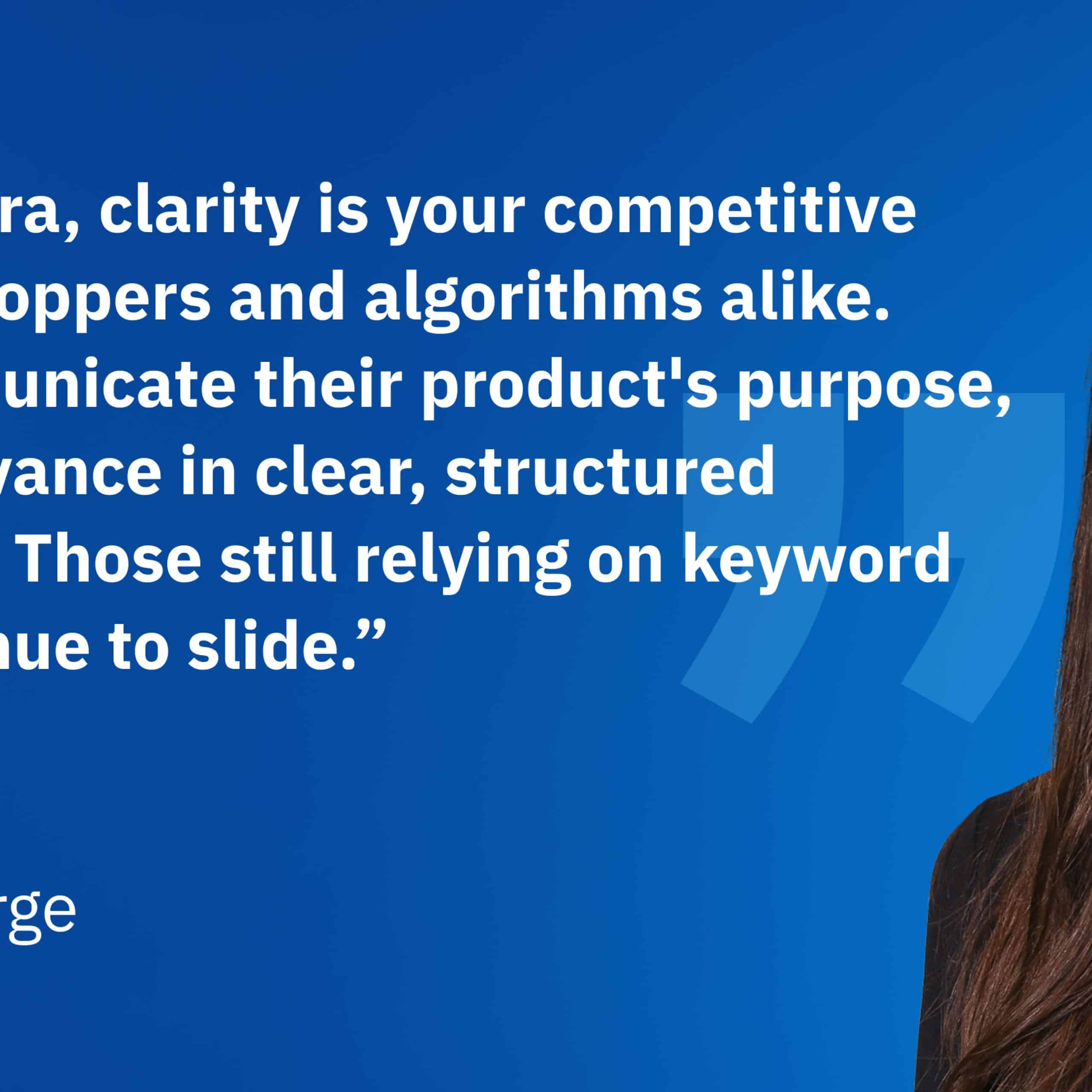 Natalia Svecova, Copywriter at Amerge, sharing insights on Amazon AI and Rufus, highlighting the importance of clear, structured product listings for better visibility. Natalia Svecova, Copywriter at Amerge, sharing insights on Amazon AI and Rufus, highlighting the importance of clear, structured product listings for better visibility.