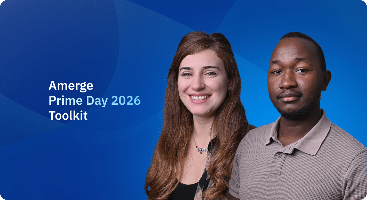 Prime Day 2026 Toolkit cover image featuring Amerge experts sharing Amazon advertising, DSP, and Prime Day optimization strategies.